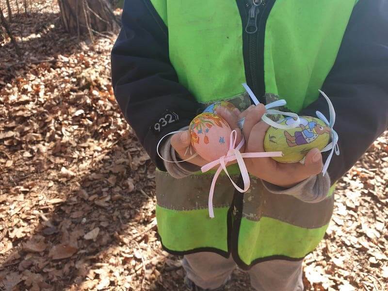 ostereier suchen im wald kinderkrippe und wald kinderkrippe blueemli in zuerich witikon