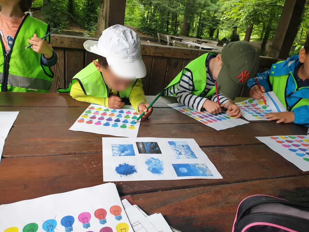 farbe blau kennenlernen kinderbetreuung blueemli kinderkrippe und waldkinderkrippe