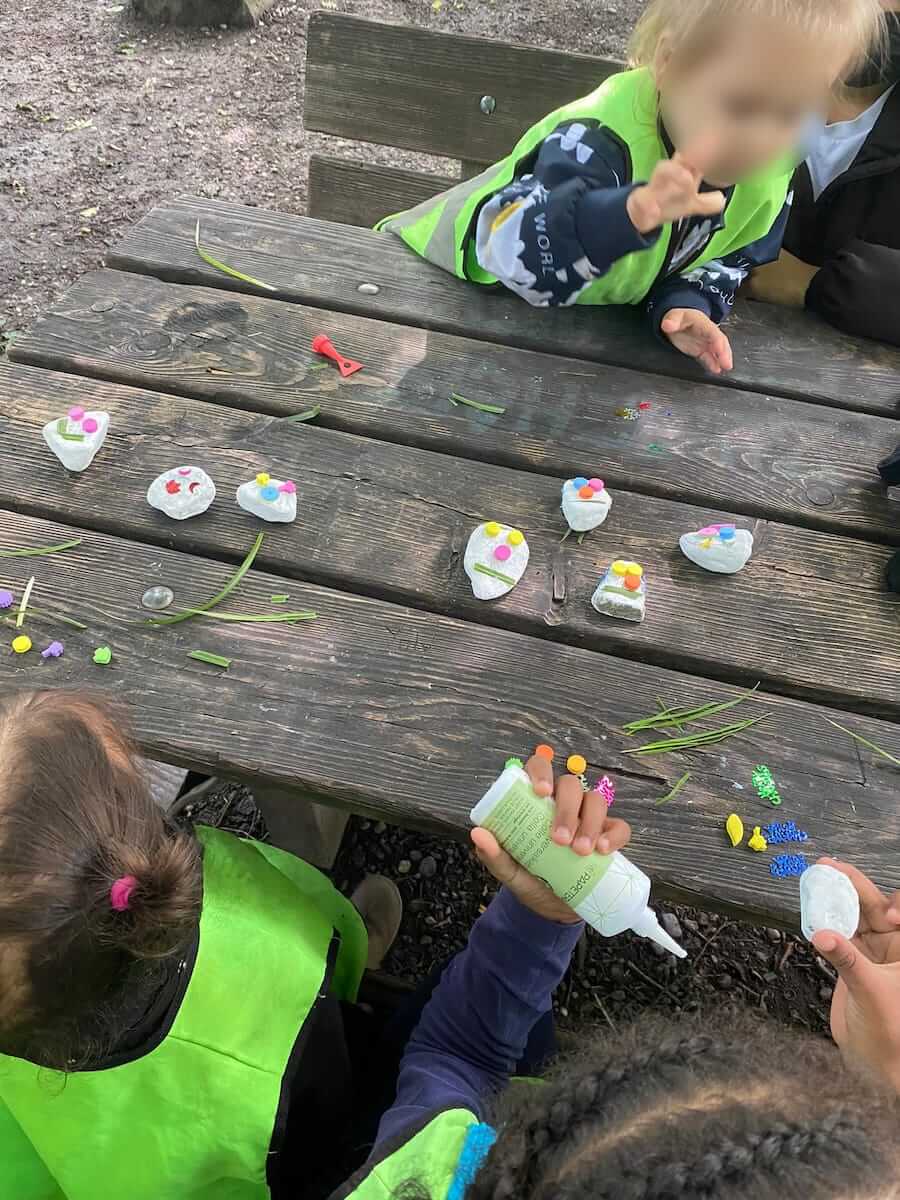 steingesichter basteln kinderbetreuung blueemli kinderkrippe und waldkinderkrippe