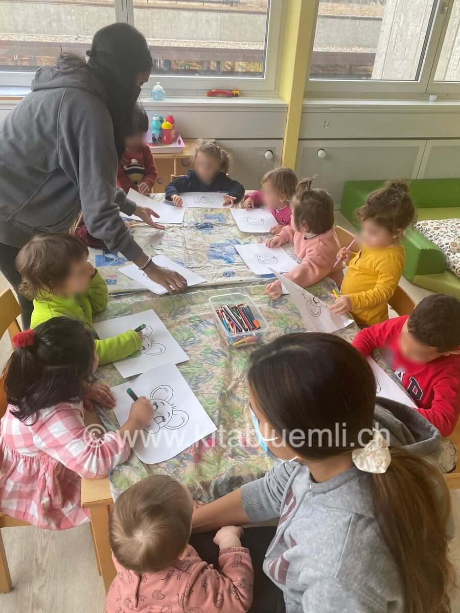 maus ausmalen kinderbetreuung kinderkrippe und waldkinderkrippe blueemli in zuerich witikon