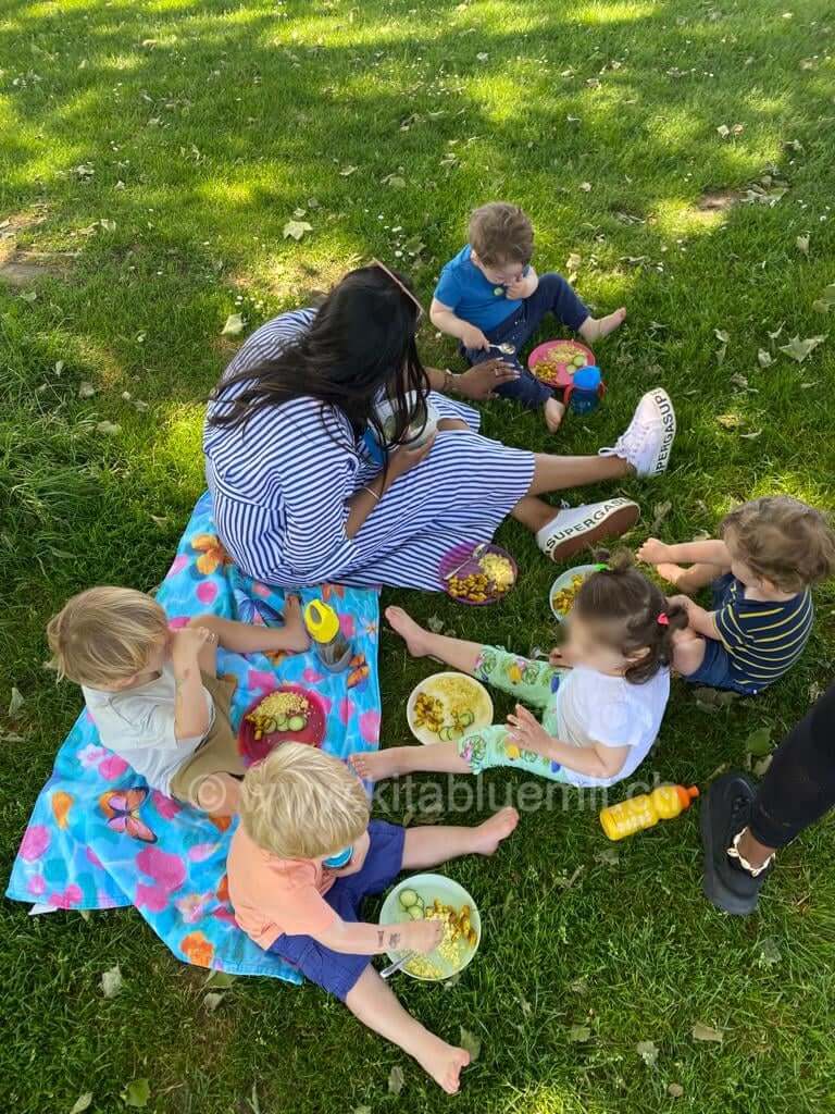 picknick im park kinderbetreuung kinderkrippe und waldkinderkrippe blueemli in zuerich witikon