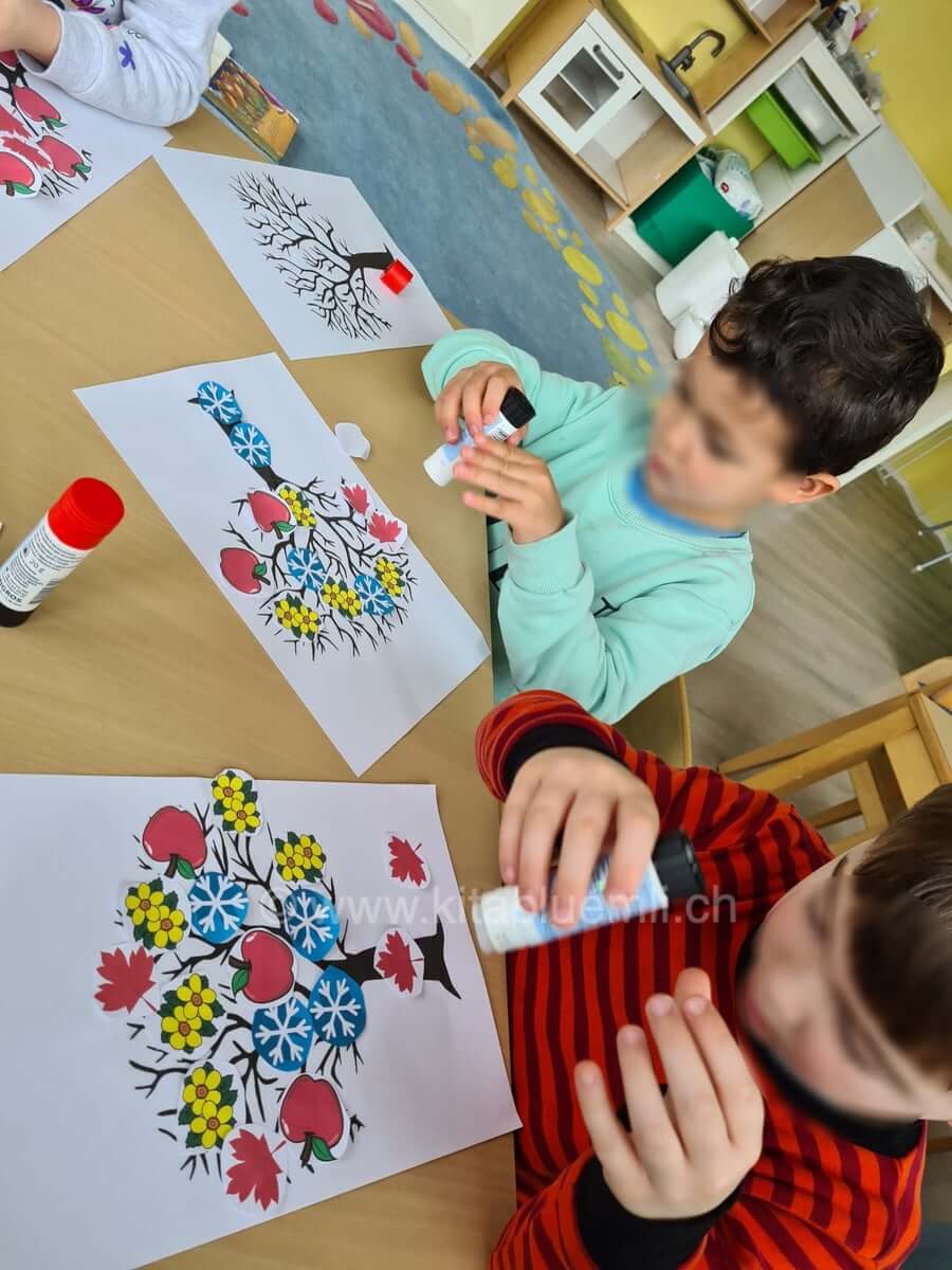 jahreszeitbaum kinderbetreuung kinderkrippe und waldkinderkrippe blueemli in zuerich witikon