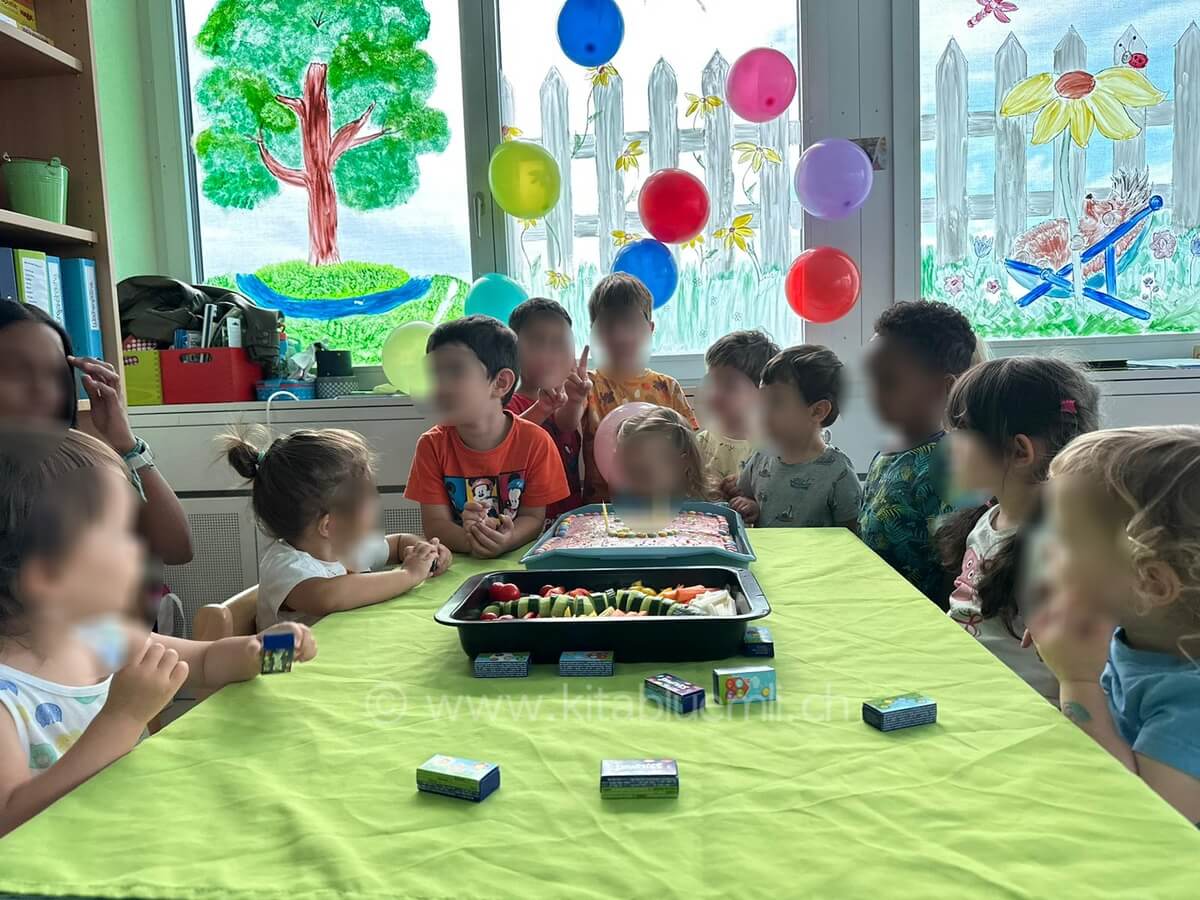 geburtstagparty kinderbetreuung kinderkrippe und waldkinderkrippe blueemli in zuerich witikon