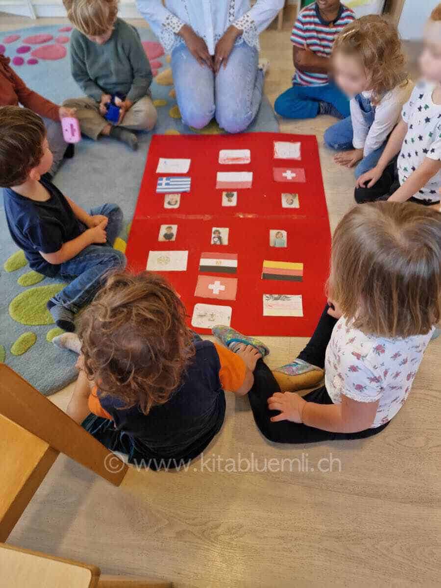 diverse nationalitaeten kinderbetreuung kinderkrippe und waldkinderkrippe blueemli in zuerich witikon