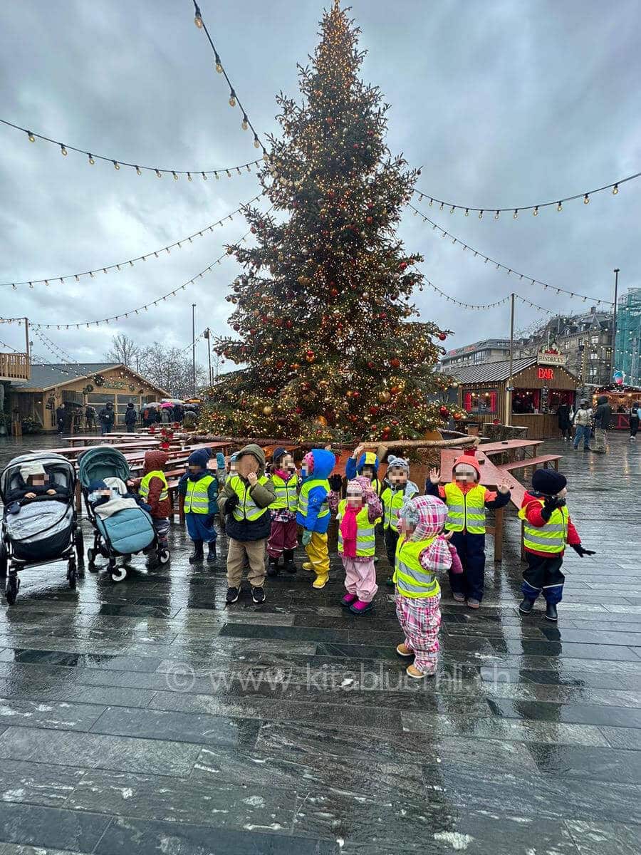 frohe festtage kinderbetreuung kinderkrippe und waldkinderkrippe blueemli in zuerich witikon