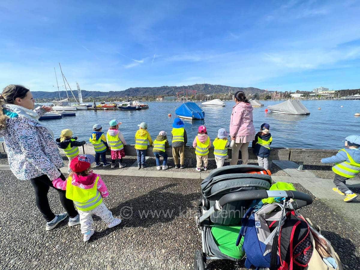 ausflug an den see kinderbetreuung kinderkrippe und waldkinderkrippe blueemli in zuerich witikon