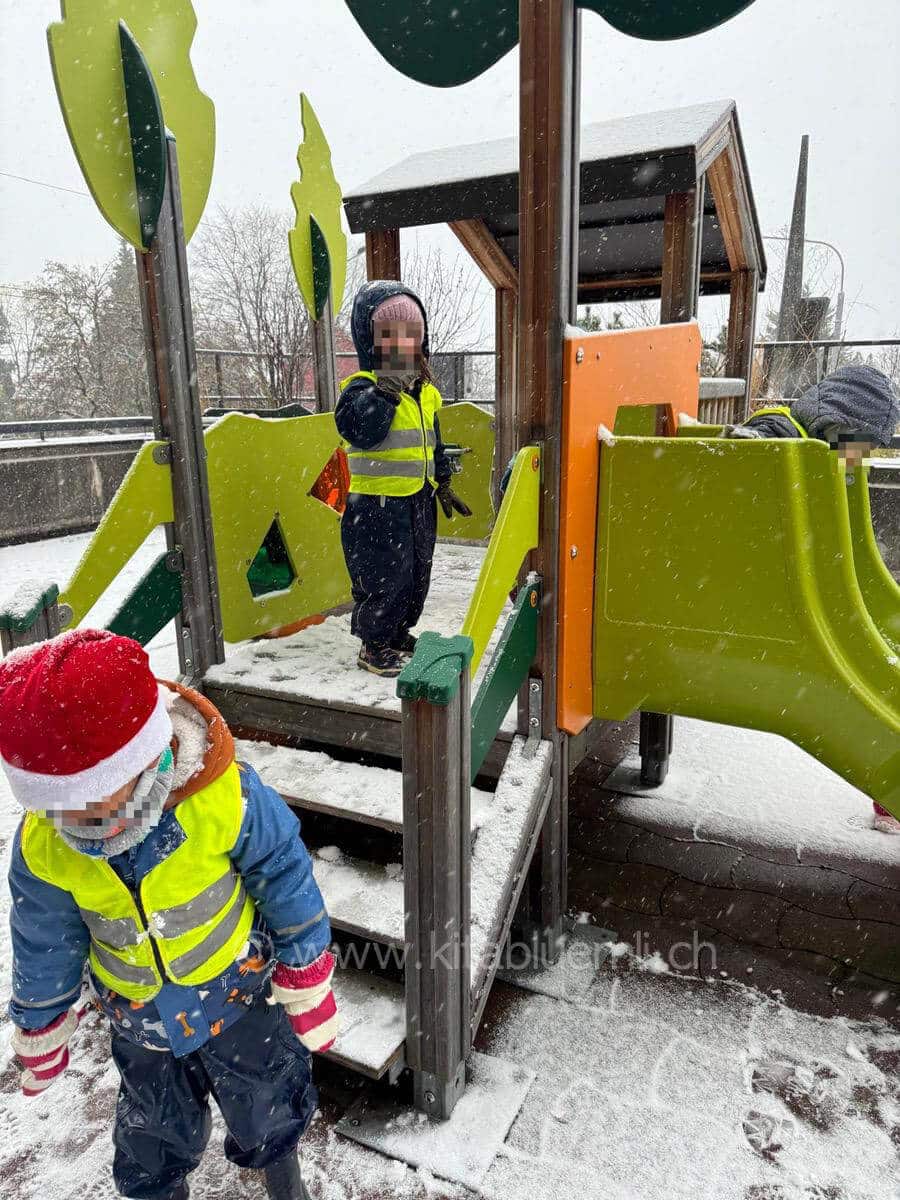 der erste schnee kinderbetreuung kinderkrippe und waldkinderkrippe blueemli in zuerich witikon