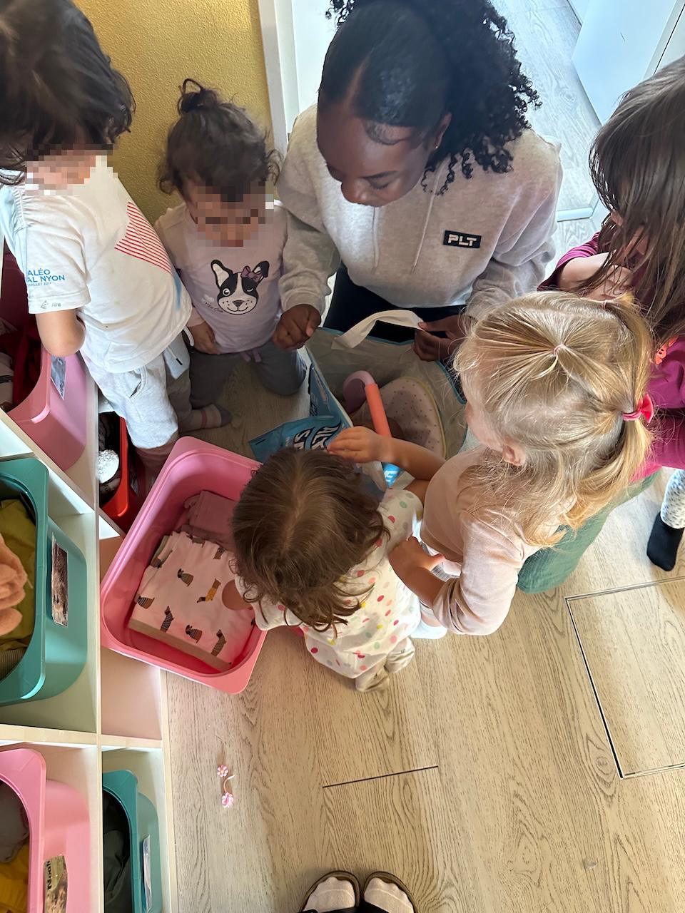 Abschied in der Kinderkrippe mit Herz